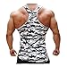 EVERWORTH Men Muscle Fitness Gym Stringer Tank Tops Bodybuilding Workout Sleeveless Shirts