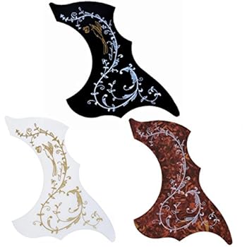 Kmise Different Hummingbird Acoustic Guitar Pickguard Adhesive Scratch Plate Pick Guard Pack of 3