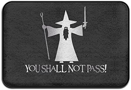 VDSEHT Lord Of The Rings Platinum Style Non-slip Doormat