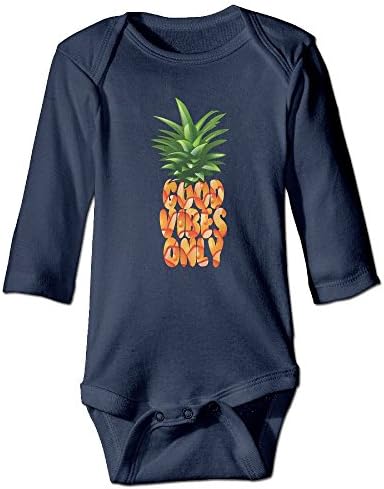 Good Vibes Only Pineapple Funny Halloween Printed Romper Clothes For Newborns 0-24 Months