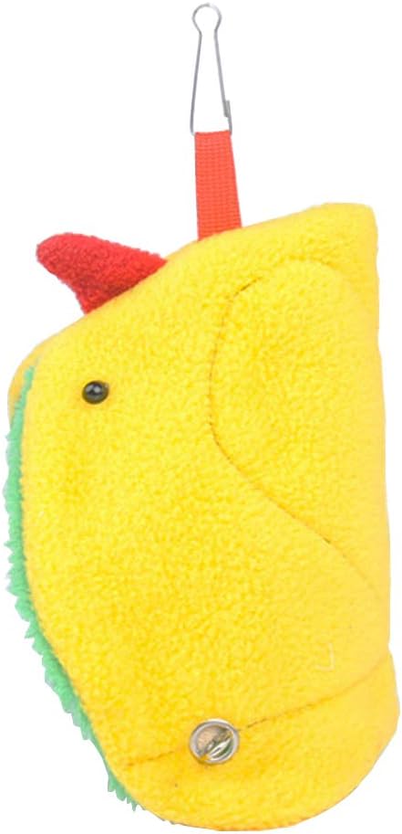Winter Warm Bird Hammock Tent Parrots Hanging Nest Shed Hut，Small Birds Soft Plush Sleeping Bed Hideaway Cave for Parakeets Cockatiels Conures Lovebirds Finch，Cute Birdcage Perch Stand Swing Toy : Pet Supplies