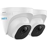REOLINK PoE IP 5MP(2560x1920 at 30 FPS) Cameras (Pack of 2) Outdoor HD Video Surveillance, 100Ft IR Night Vision, Motion Dete