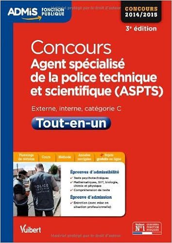Concours Agent Spécialisé De La Police Technique Et - 