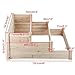 Yaheetech 3 Tier Wooden Elevated Raised Garden Bed Planter Box Kit Natural Cedar Wood 49''x49''x21.9''