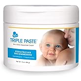 Triple Paste Diaper Rash Cream, Hypoallergenic Medicated Ointment for Babies, 16 oz