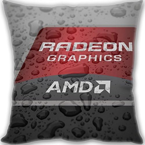 Christmas Gifts Radeon Graphics AMD Throw Pillow Custom Zippered Leaning Cushion 4545cm(1818inch) Medium Size 450g(1lb) (Two sides Print)