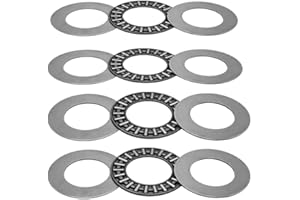 4 Sets AXK2035 Thrust Needle Roller Bearings with Washers 20mm Bore 35mm OD 2mm Width, Industrial Bearing for Machinery, Conv