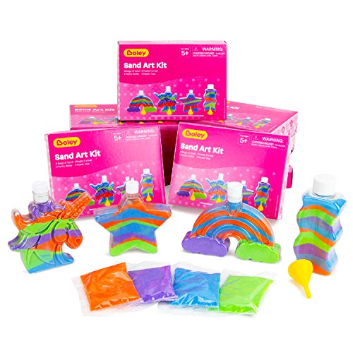 Boley Sand Art Kits for Kids - 12 Pk Color Sand Art