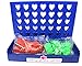 New Connect 4 in Row Game Heart Shape Family Board Game (Blue Board Color) Pocket size 5.2