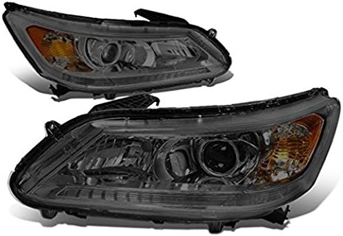 Hebron Auto Parts HL-OH-HA13-SM-AM HEADLIGHTS - 13-15 HONDA ACCORD - PROJECTOR - SMOK
