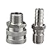 MRbrew Quick Disconnect 304 Stainless Steel Set 1/2'' MPT Female 1/2'' Male Barb (1/2'' MPT Female,1/2'' Male Barb)