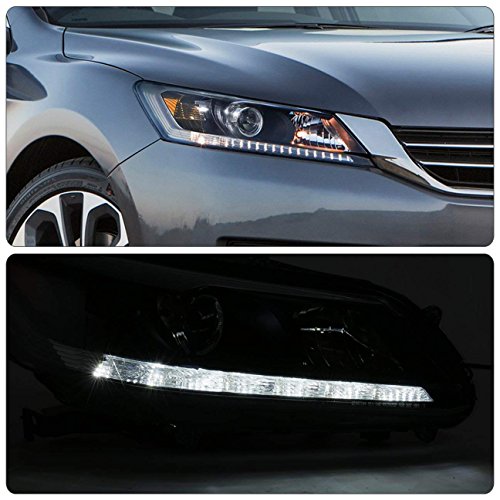 Rxmotor Honda Accord Headlight Projector DRL Daytime Running Light LED