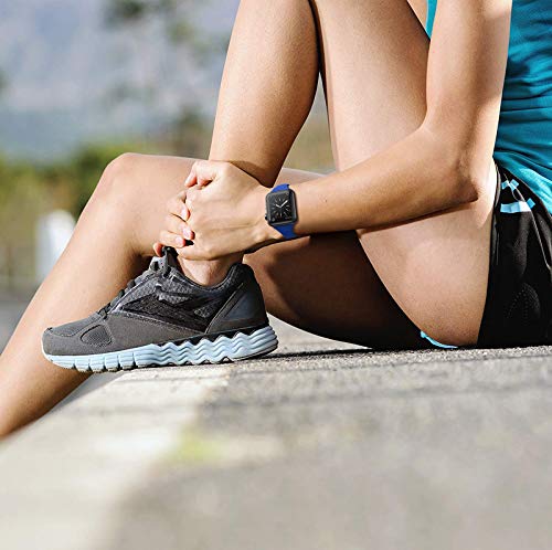 SWEES Sport Silicone Band Compatible Apple Watch 38mm 40mm, Soft Silicone Slim Thin Narrow Small Replacement Strap for iWatch Series 4, Series 3, Series 2, Series 1, Sport & Edition Women, Delft Blue