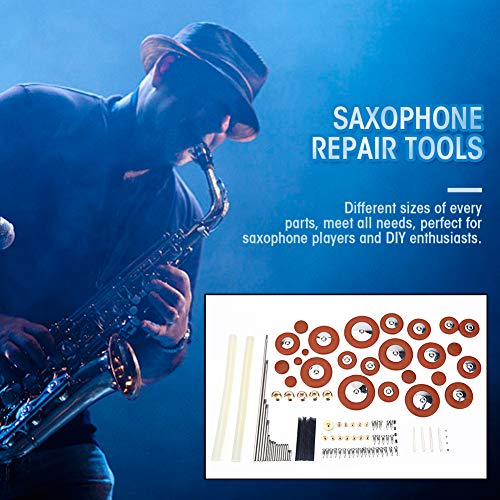 Vbestlife Saxophone Repair Kit,Alto Sax Repair Maintenance Kit Set with