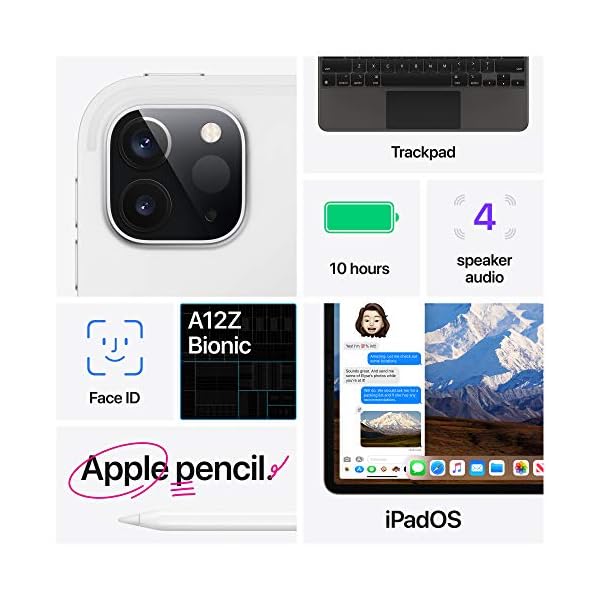 2020-Apple-iPad-Pro-129-inch-Wi-Fi-1TB-Silver-4th-Generation Apple 2020 iPad Pro (12.9-inch, Wi-Fi, 1TB) - Space Grey (4th Generation)