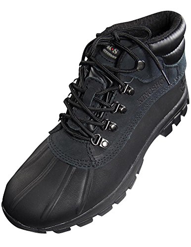 Kingshow - Mens Warm Waterproof Winter Leather High Height Snow Boot, Black 38020-8.5D(M)US Kingshow - Mens Warm Waterproof Winter Leather High Height Snow Boot, Black 38020-8.5D(M)US