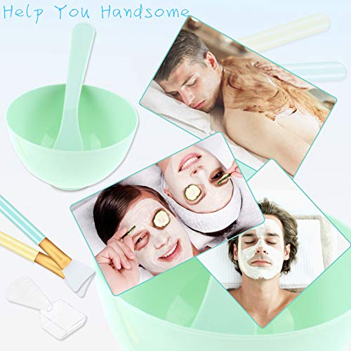 image for Face Mask Mixing Bowl Set, DaskFire 5 in 1 DIY Facemask Mixing Tool Ki