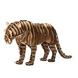 Paper Maker DIY 3D Puzzle Tiger Animal Model for Home Decoration (brown)