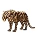 Paper Maker DIY 3D Puzzle Tiger Animal Model for Home Decoration (brown)
