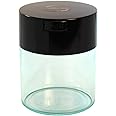Coffeevac 1/2 LB – Patented Airtight Container | Multi-use Vacuum Container Works as Smell Proof Containers for Ground Coffee and Coffee Bean Containers. Black Cap and Clear Body