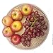 MY HOPE Handicraft Rattan Round Tray Organizer Fruit Vegetable/Organizing Condiment on Dining Table, 11.5 inch