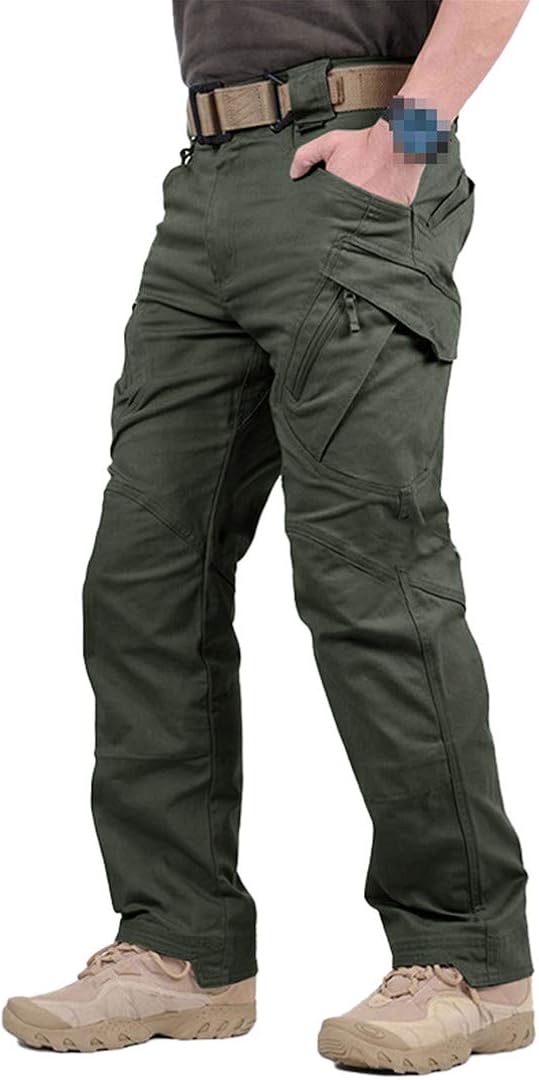 DFLYHLH Pantalones tácticos de Talla Grande Pantalones Cargo