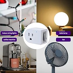 Fosmon Grounded Outlet with ON/Off Switch