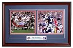 "The Play" New York Giants Eli Manning and David Tyree Autographed 8x10 Photo Collage Framed