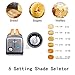 TILON 2 Slice Kitchen Stainless Steel Toaster with Bagel Defrost and 6 Shade Settings Extra Wide Slot/Removable Crumb Tray/Blue LCD Timer Display