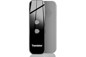 CHUNMU Instant Language Translator Device, Real-time Two Way Language Translator, Ai Voice Translator Device in 137 Languages, Mini Pocket Translator for Learning Travel and Business Communications