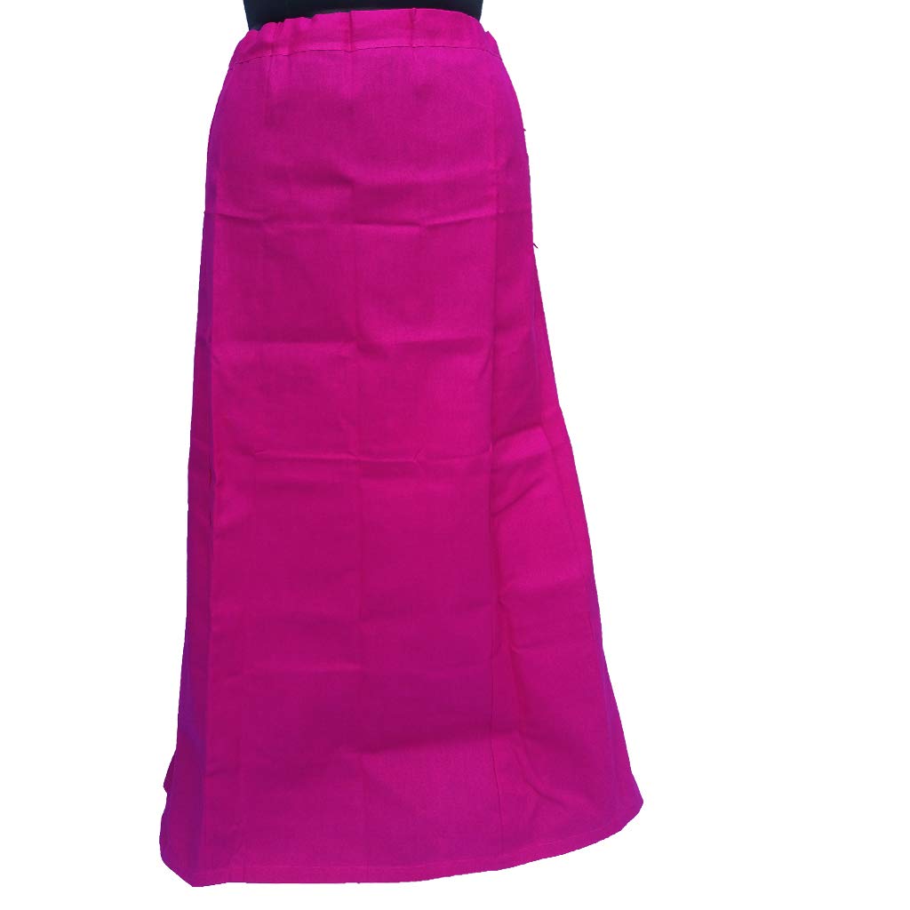 stylen women's cotton petticoat for saree and nighties (30, magenta, x-large)