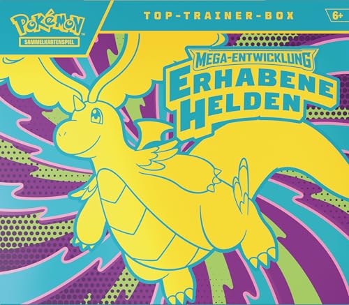 Pokémon-Sammelkartenspiel: Top-Trainer-Box Mega-Entwicklung – Erhabene Helden (1 Vollbild-Promokarte, 9 Boosterpacks & Premium-Zubehör) 2