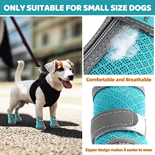 Hcpet Dog Shoes for Small Dogs Boots, Breathable Dog Booties Paw