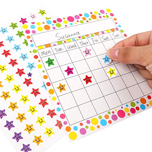66 Pack Incentive Chart With 2080 Star Stickers For Martinique