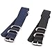 Watch Band NATO Straps 2Pcs Replacement Heavy Duty Nylon Straps with Stainless Steel Buckle (20, Black,Blue)