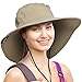 Solaris Wide Brim Sun Hat for Women, UPF 50+ UV Protection Outdoor Packable Sun Hat for Gardening, Olive