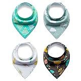 Quest Sweet - Baby Bandana Drool Bibs - 4 Pack Set