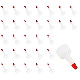 DGZZI 30PCS Squeeze Red Tip Caps Bottle Cone-Shaped