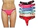 Just Intimates 6P-12146-M Thongs/Panties for Women (Pack of 6)
