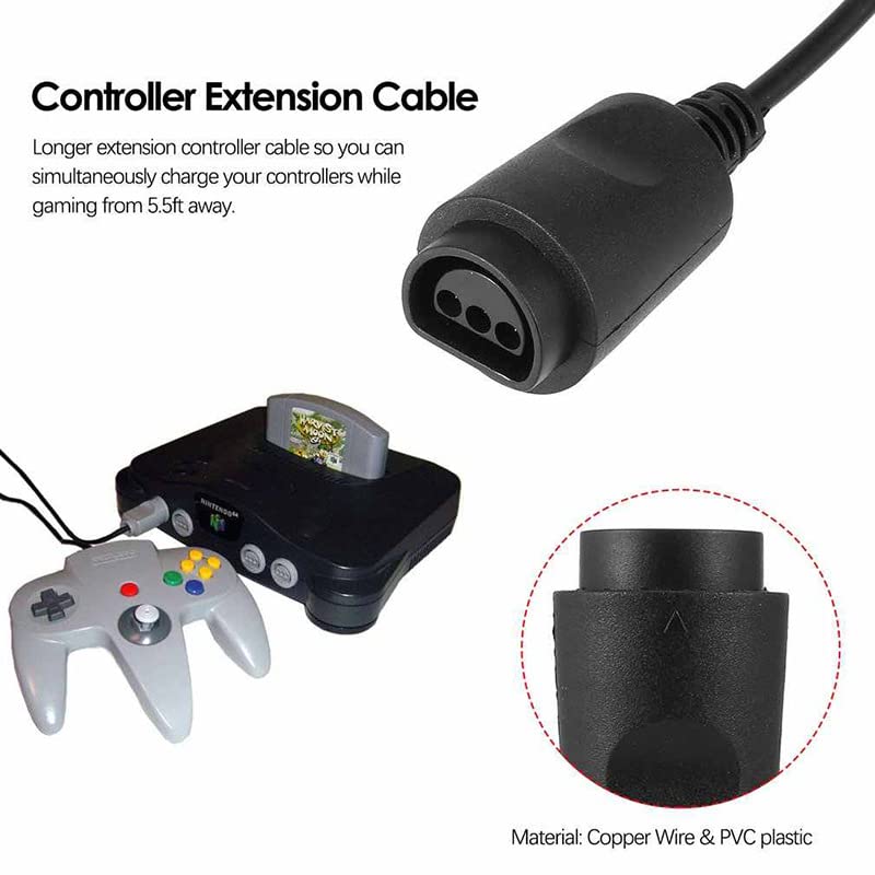 6FT N64 Controller Extension Cable For Nintendo 64 N64 Controller