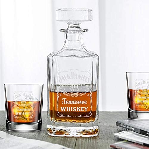 Classic Whiskey Decanter - Jack Daniel's - Engraved 3pcs
