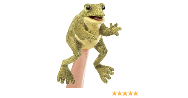 Folkmanis Funny Frog Hand Puppet 