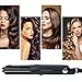 DSHOW Hair Crimper for Women, Hair Waver Hair Straightener with 4 Interchangeable Titanium Ceramic Flat Crimping Iron Plates (Black)