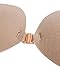 KISSLACE Women Strapless Self Adhesive Invisible Sexy Silicone Push up Seamless Bras (A (32A 32B 34A), Khaki 1)