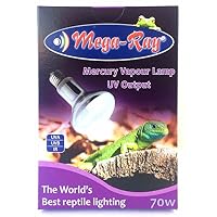 Mega-Ray Mercury Vapor Bulb - 70 Watts - Smallest UV Vapor Bulb On The Planet