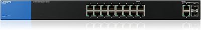 Linksys LGS318 16 Port Gigabit Smart Managed Network Switch 2x Combo SFP
