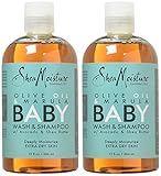 Shea Moisture - Olive & Marula Baby Head-to-Toe Wash & Shampoo with Avocado & Shea Butter - 13 oz. Set of 2