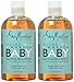 Shea Moisture - Olive & Marula Baby Head-to-Toe Wash & Shampoo with Avocado & Shea Butter - 13 oz. Set of 2