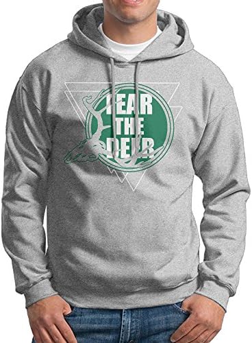 TQUSIJ Men's Long-sleeved Sweater I Fear The Deer Slogan Fowl Fashion Personality Long-sleeved Sweater