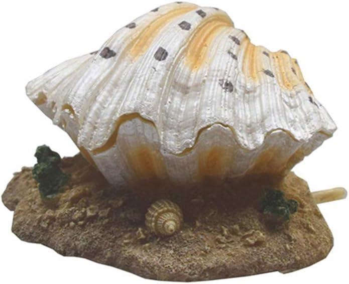 Balacoo Aquarium Ornaments Decorations Fish Tank Resin Air Bubble Shell Decor Landscape Oxygen Pump for Betta Hermit